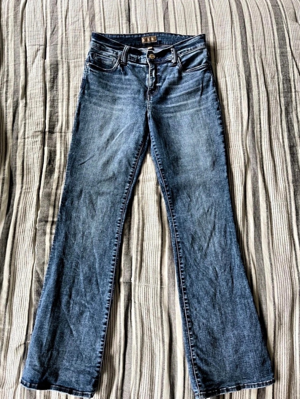 KUT from the Kloth Natalie Flare Jeans in Blue